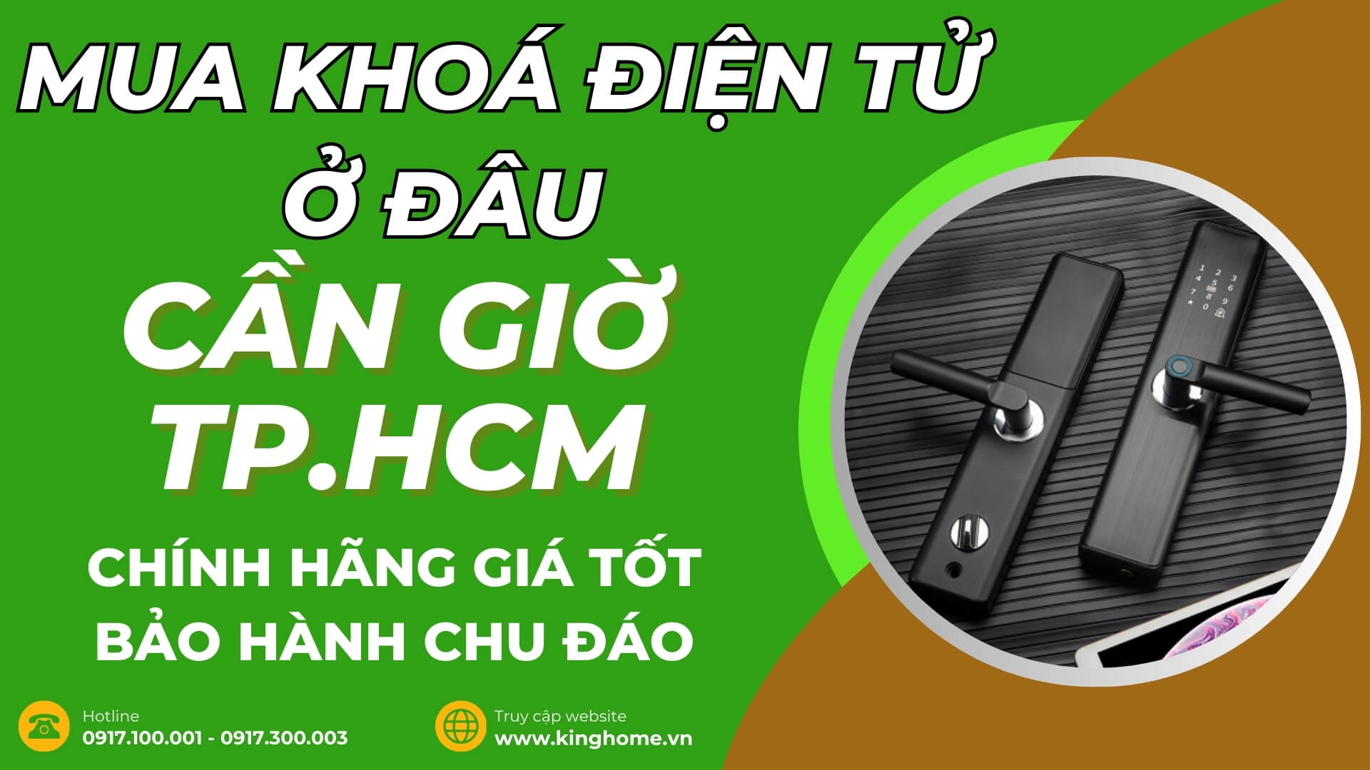 Mua khoá điện tử ở đâu tại Cần Giờ TPHCM chính hãng giá tốt bảo hành chu đáo