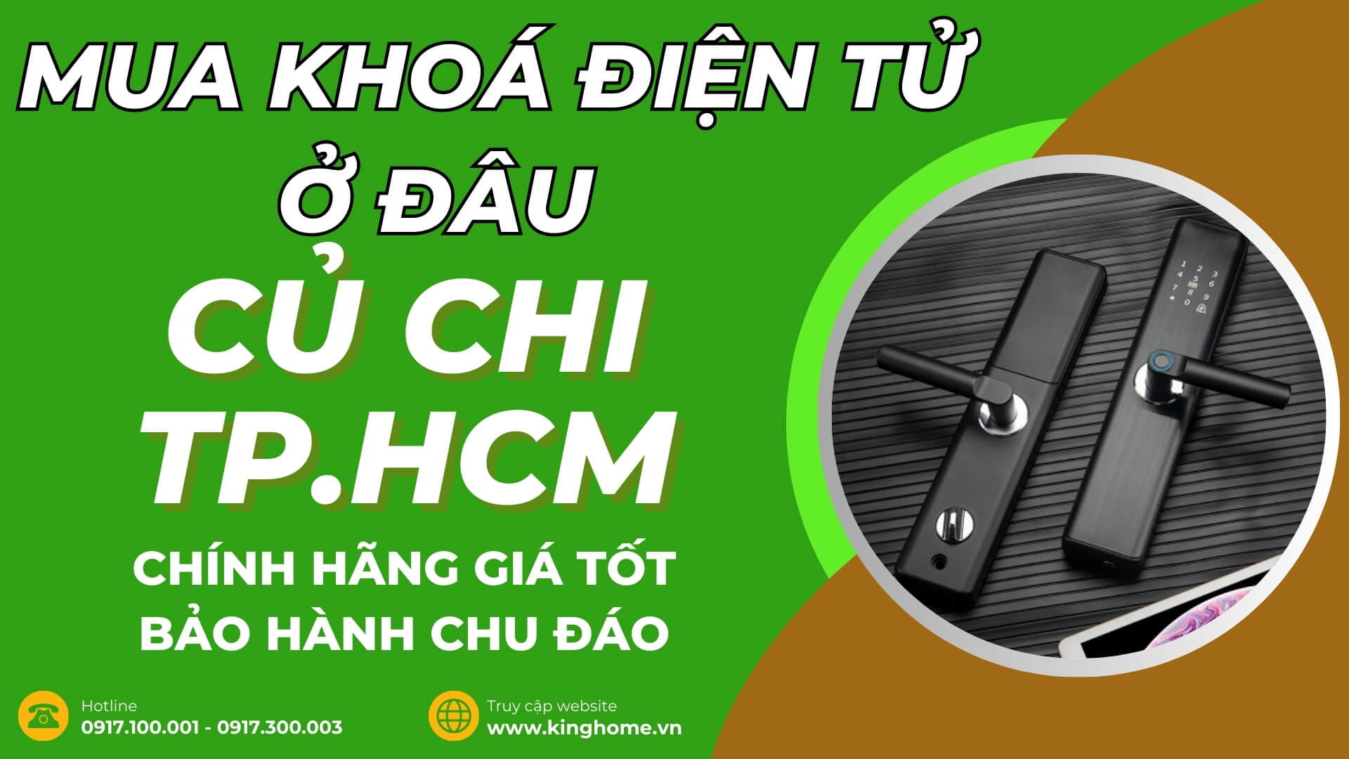 Mua khoá điện tử ở đâu tại Củ Chi TPHCM chính hãng giá tốt bảo hành chu đáo