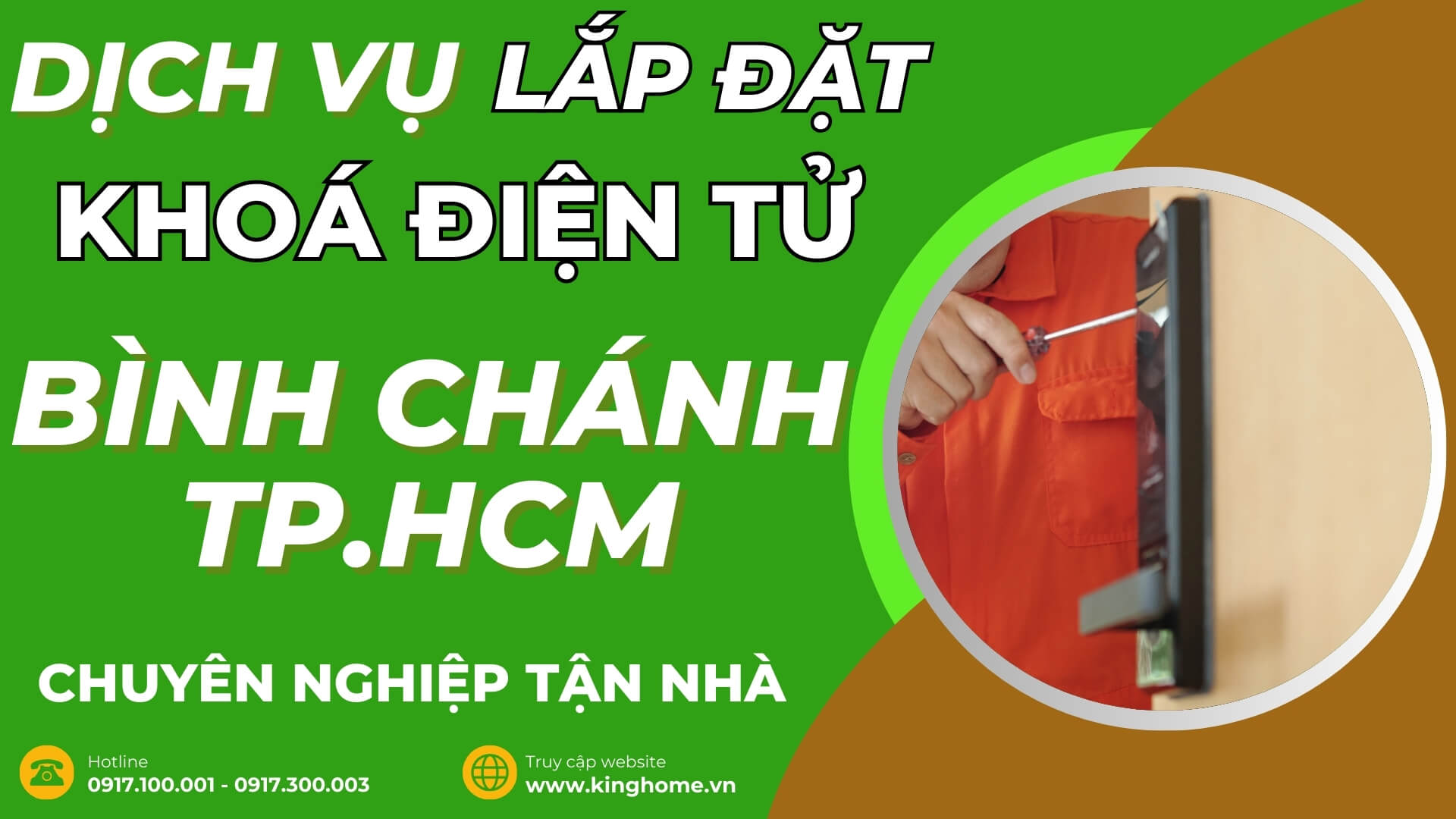 Dịch vụ lắp đặt khoá điện tử ở đâu tại Bình Chánh TPHCM chuyên nghiệp tận nhà