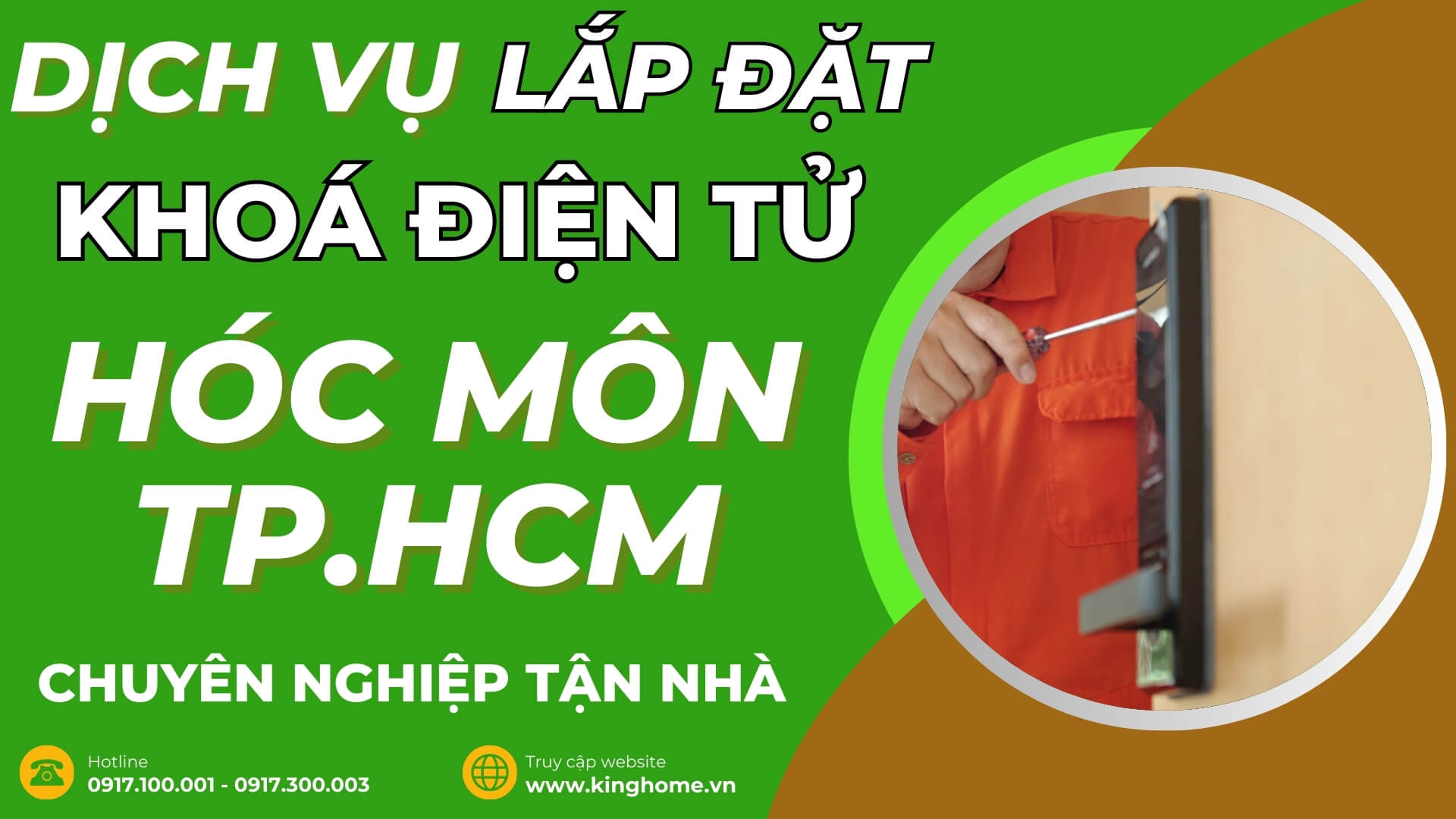 Dịch vụ lắp đặt khoá điện tử ở đâu tại Hóc Môn TPHCM chuyên nghiệp tận nhà