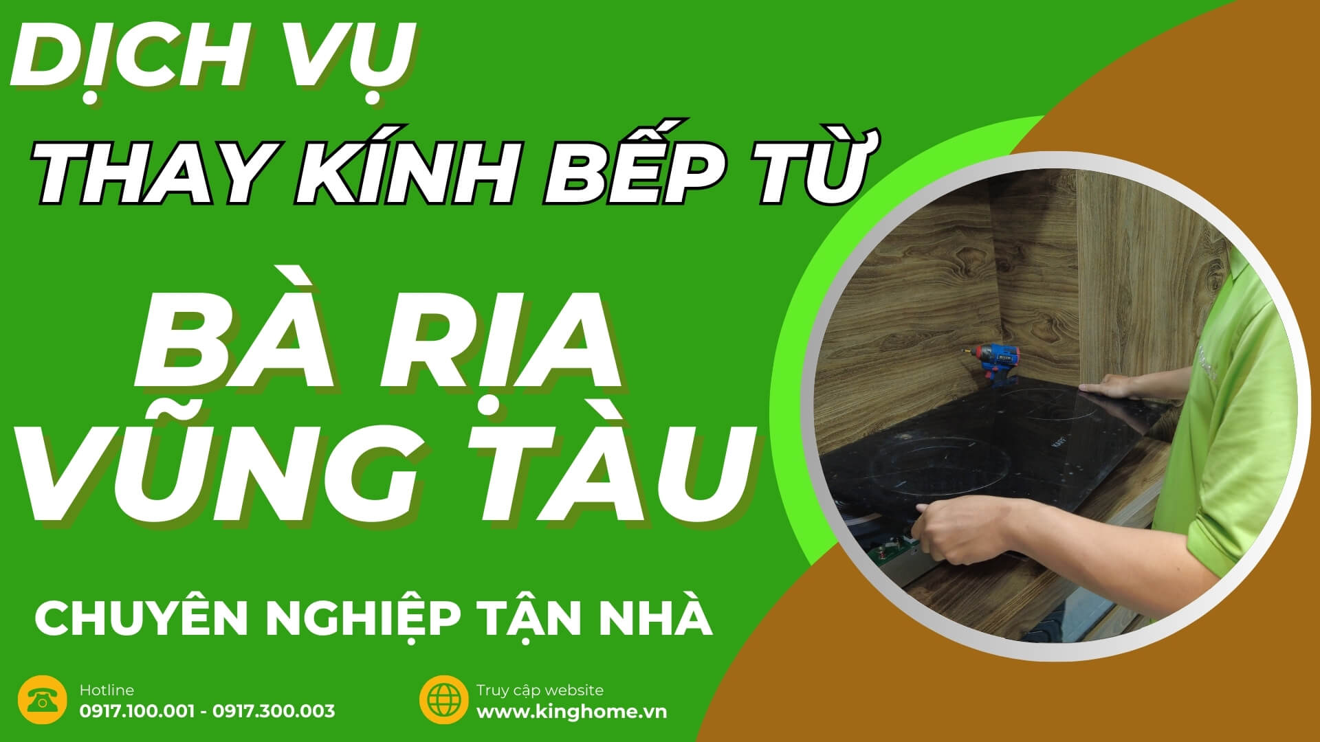 Dịch vụ thay kính bếp từ tại Bà Rịa - Vũng Tàu chuyên nghiệp tận nhà