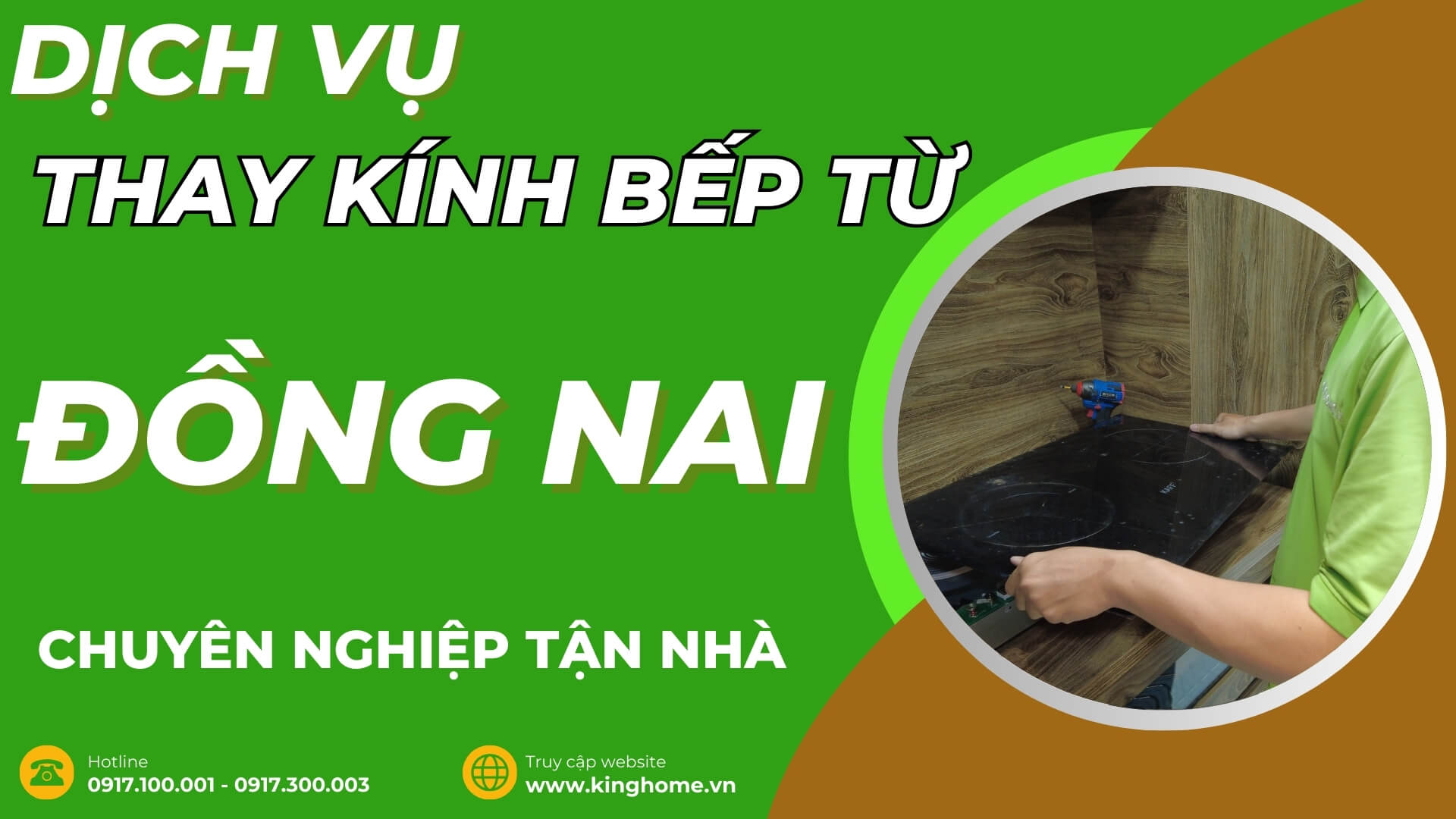 Dịch vụ thay kính bếp từ tại Đồng Nai chuyên nghiệp tận nhà