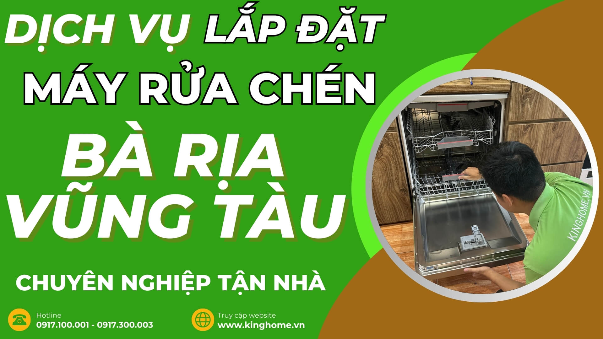 Dịch vụ lắp đặt máy rửa chén tại Bà Rịa - Vũng Tàu chuyên nghiệp tận nhà