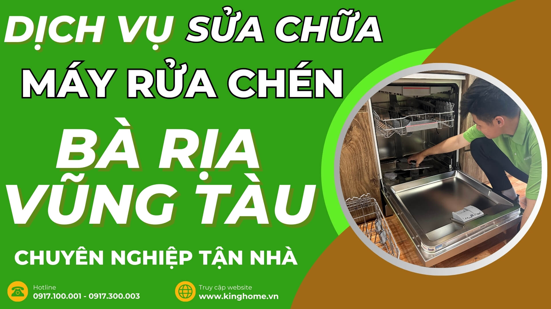 Dịch vụ sửa chữa máy rửa chén tại Bà Rịa - Vũng Tàu chuyên nghiệp tận nhà