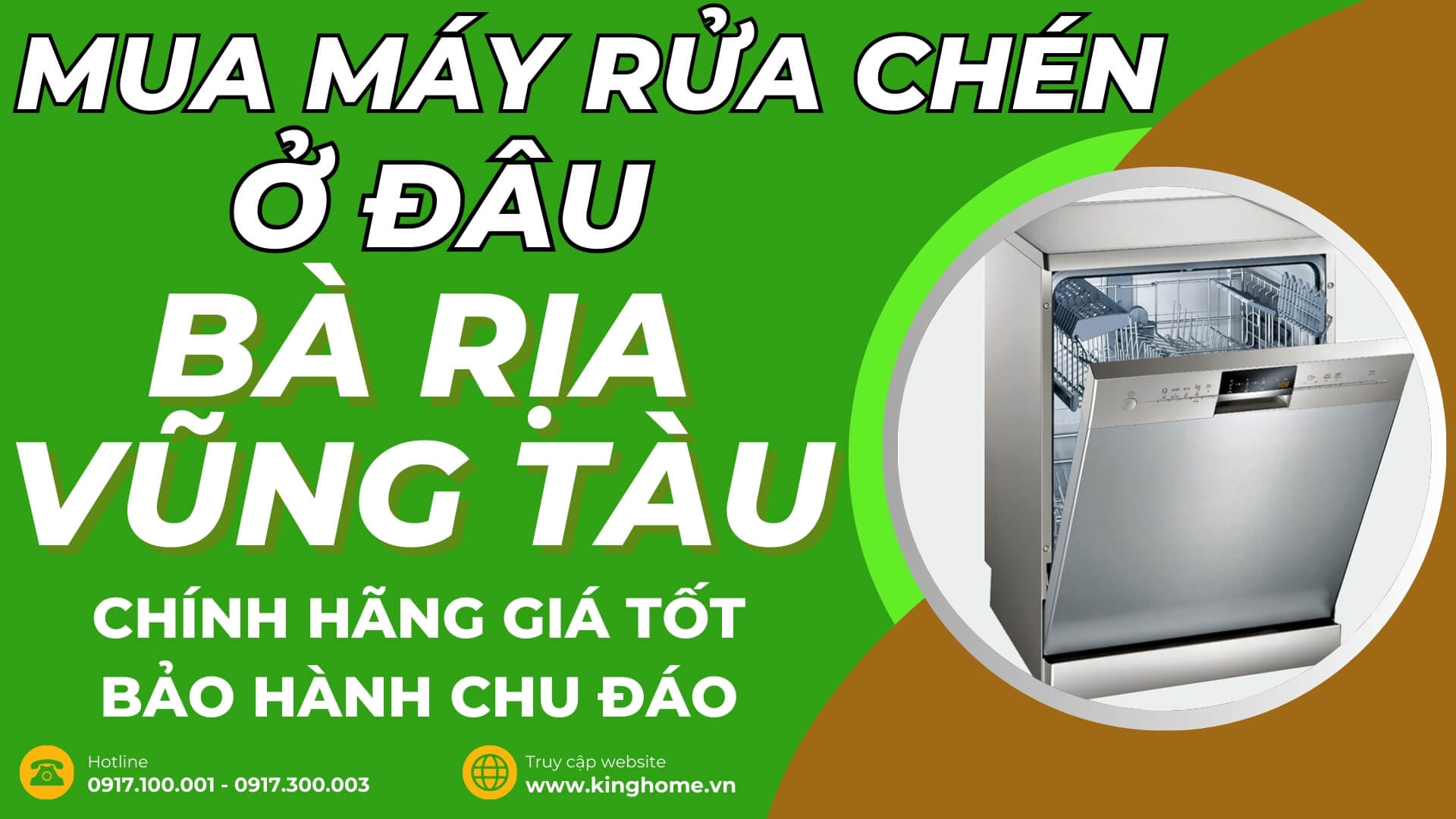 Mua máy rửa chén ở đâu tại Bà Rịa - Vũng Tàu chính hãng giá tốt bảo hành chu đáo