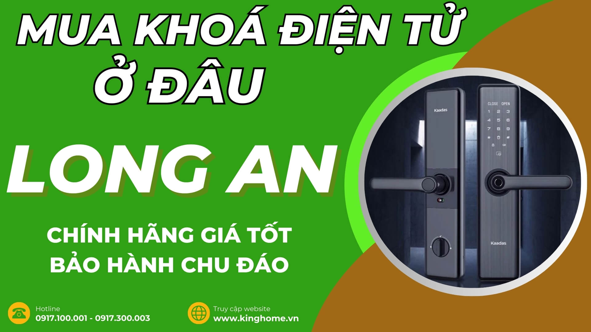 Mua khoá điện tử ở đâu tại Long An chính hãng giá tốt bảo hành chu đáo