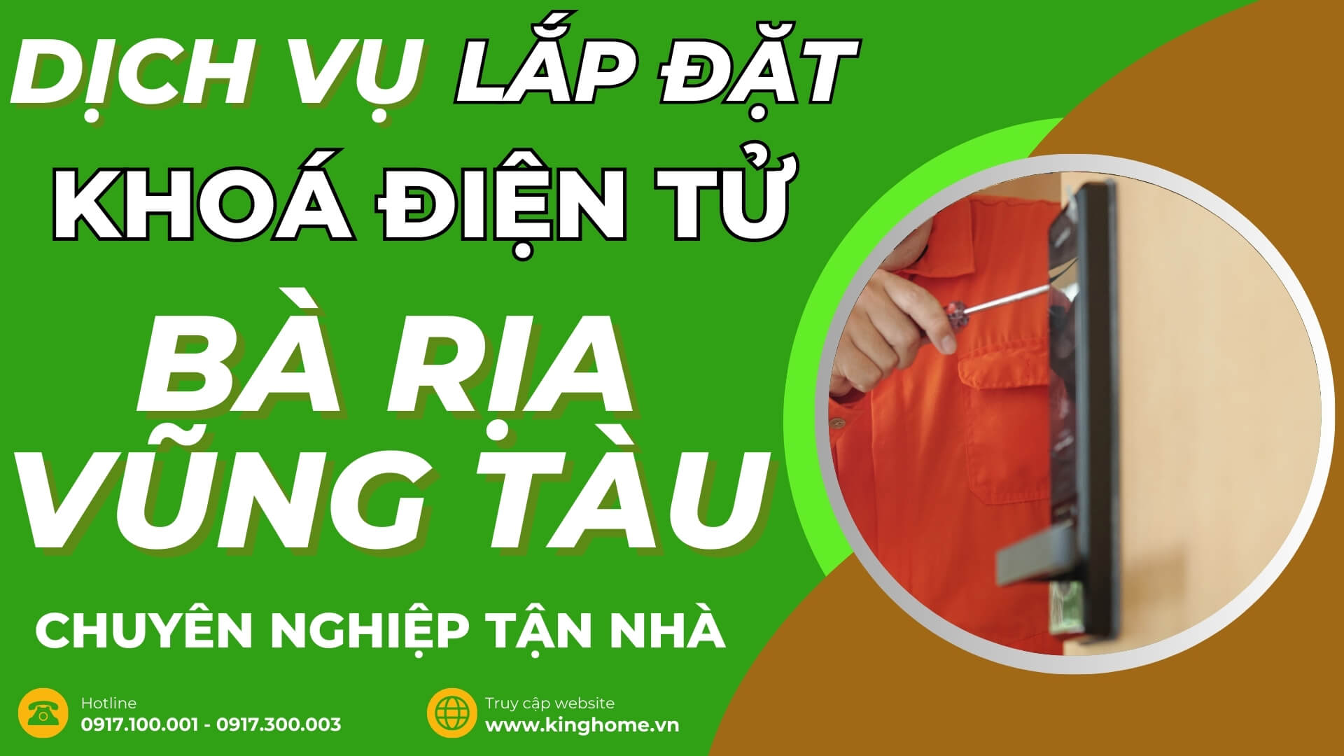 Dịch vụ lắp đặt khoá điện tử ở đâu tại Bà Rịa - Vũng Tàu chuyên nghiệp tận nhà