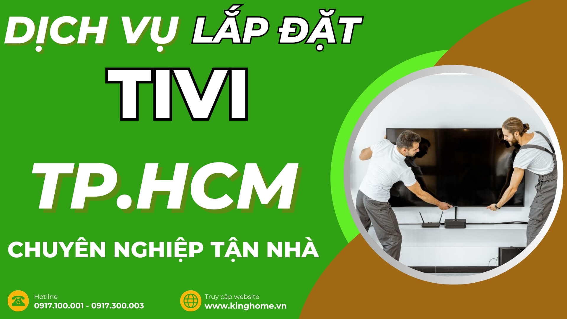 Dịch vụ lắp đặt tivi ở đâu tại TPHCM chuyên nghiệp tận nhà