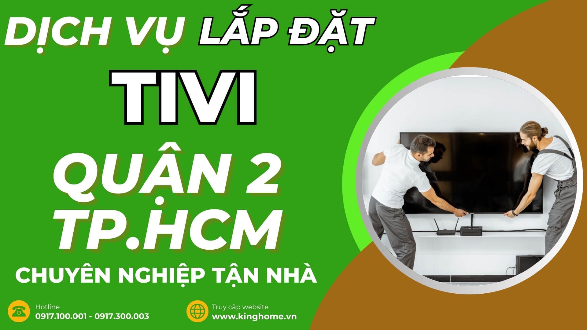 Dịch vụ lắp đặt tivi ở đâu tại Quận 2 TPHCM chuyên nghiệp tận nhà