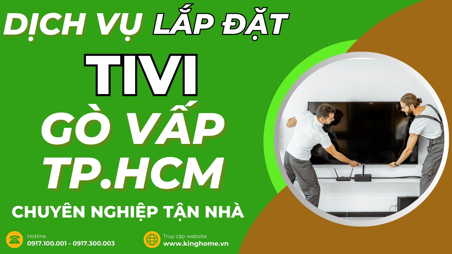 Dịch vụ lắp đặt tivi ở đâu tại Quận Gò Vấp TPHCM chuyên nghiệp tận nhà