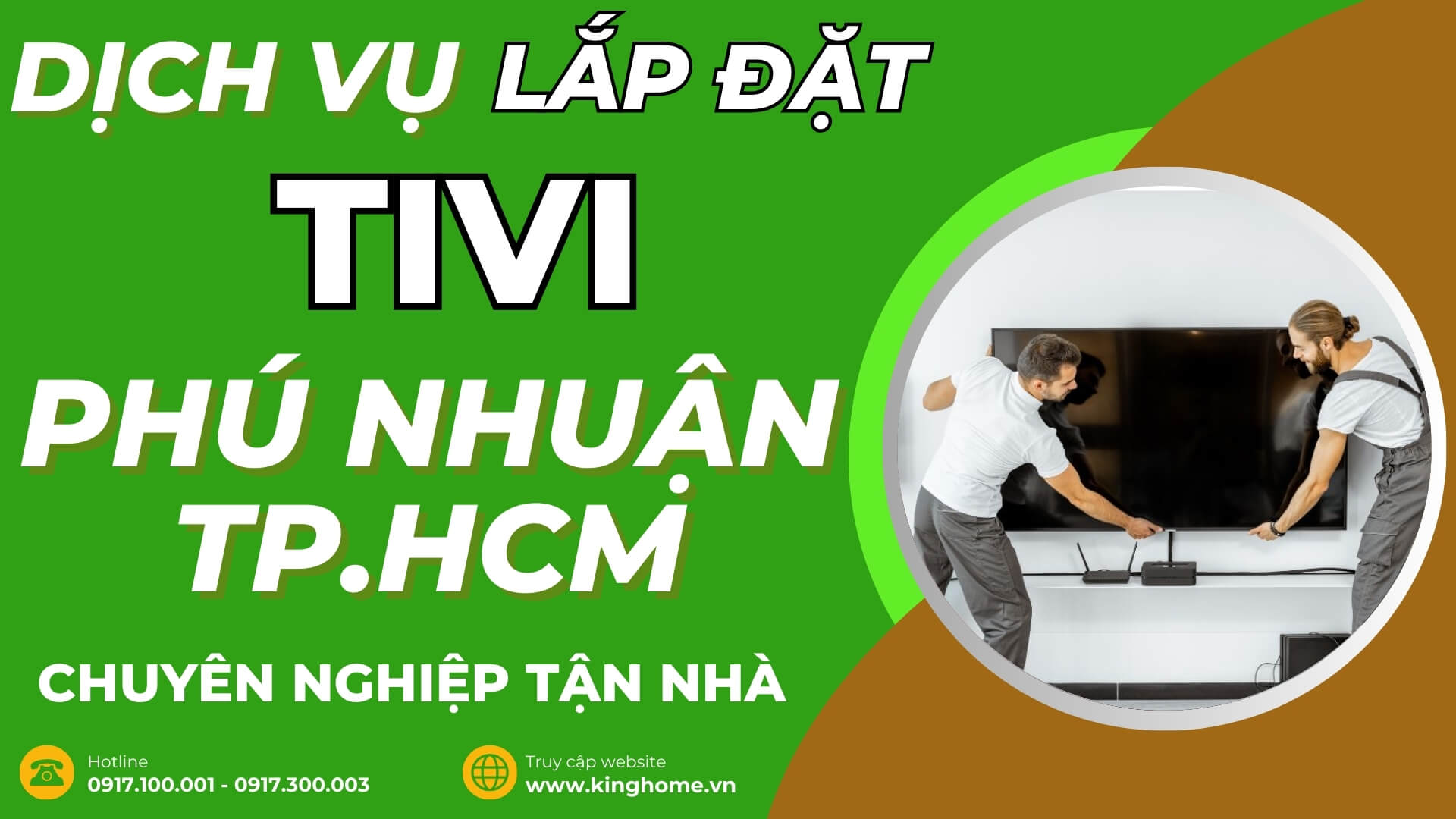 Dịch vụ lắp đặt tivi ở đâu tại Quận Phú Nhuận TPHCM chuyên nghiệp tận nhà