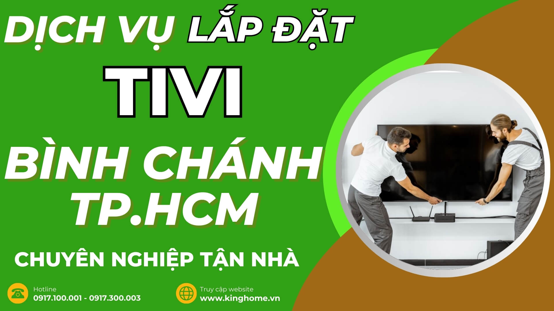 Dịch vụ lắp đặt tivi ở đâu tại Bình Chánh TPHCM chuyên nghiệp tận nhà