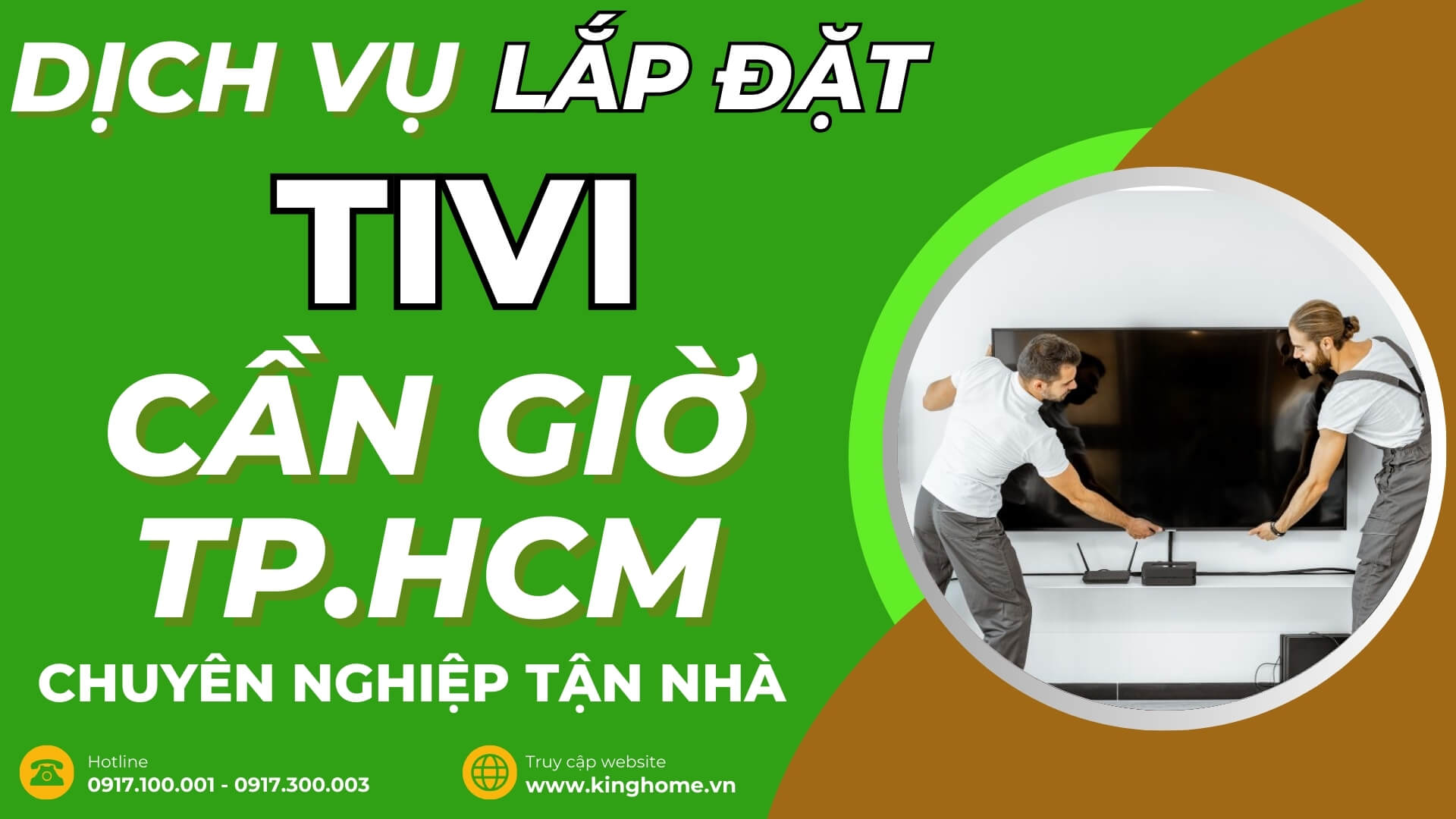 Dịch vụ lắp đặt tivi ở đâu tại Cần Giờ TPHCM chuyên nghiệp tận nhà