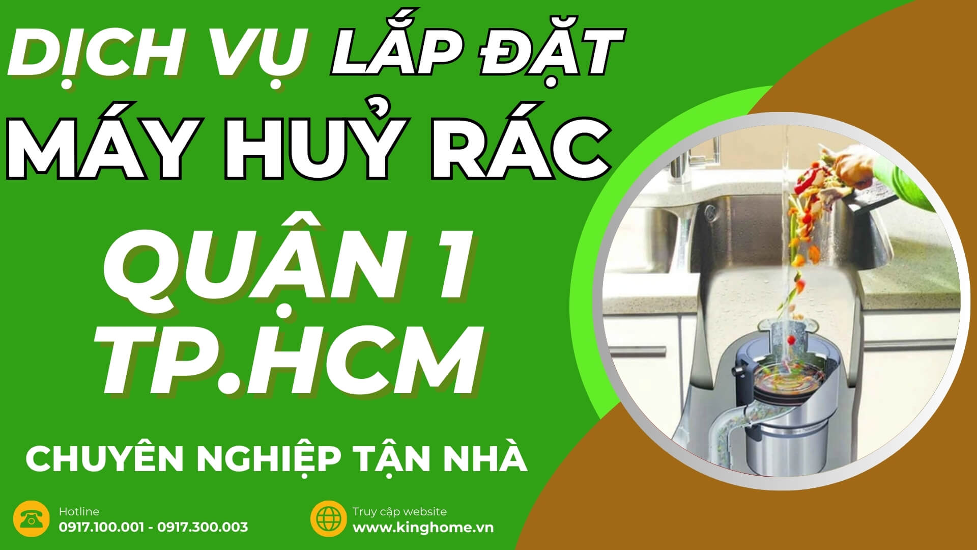 Dịch vụ lắp đặt máy huỷ rác ở đâu tại Quận 1 TPHCM chuyên nghiệp tận nhà