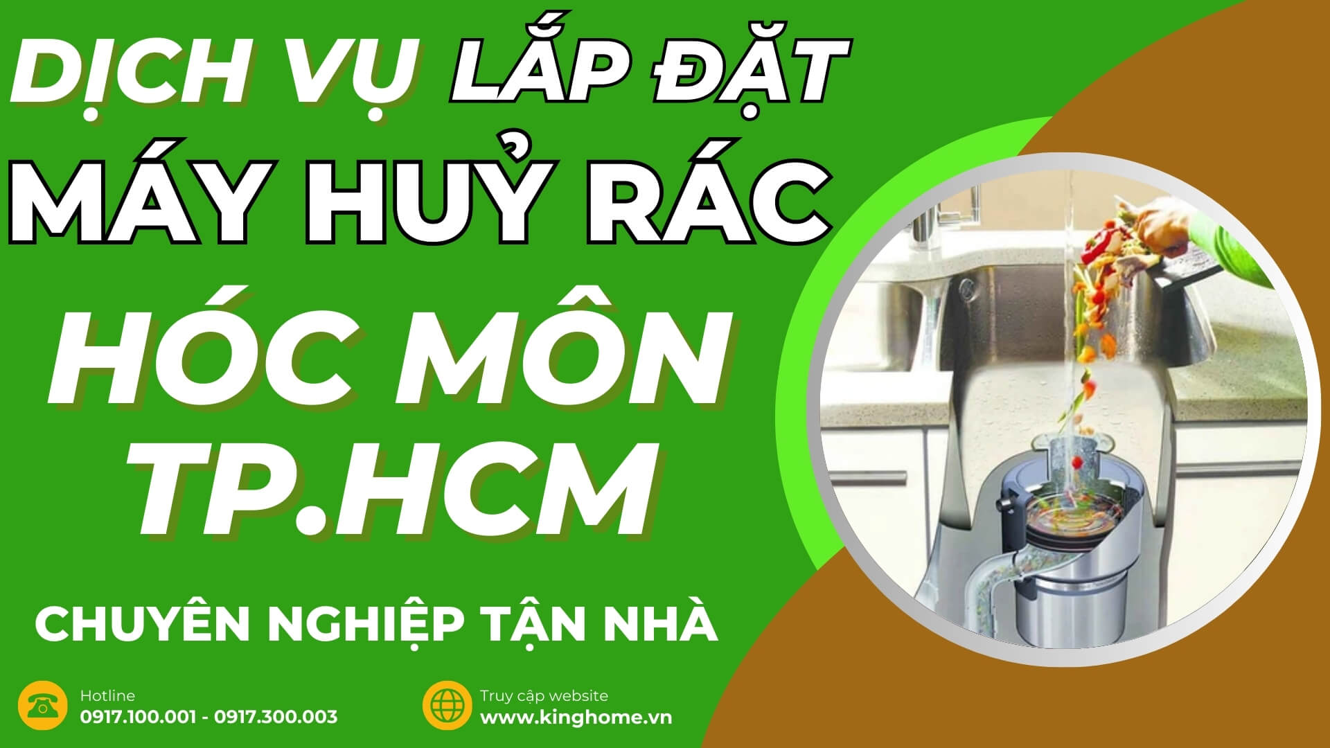 Dịch vụ lắp đặt máy huỷ rác ở đâu tại Hóc Môn TPHCM chuyên nghiệp tận nhà