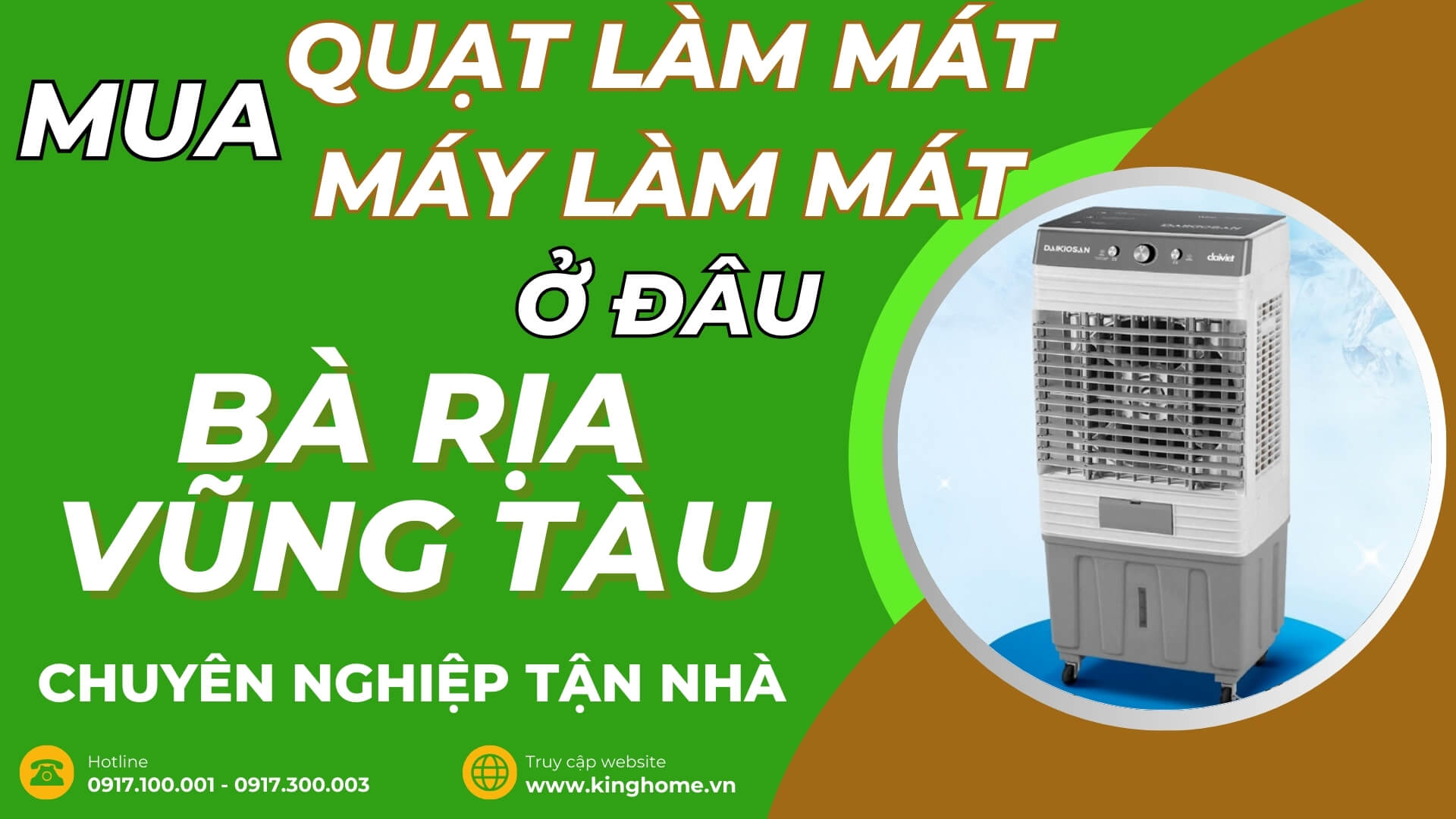 Mua quạt làm mát, máy làm mát không khí ở đâu tại Bà Rịa - Vũng Tàu chính hãng giá tốt bảo hành chu đáo