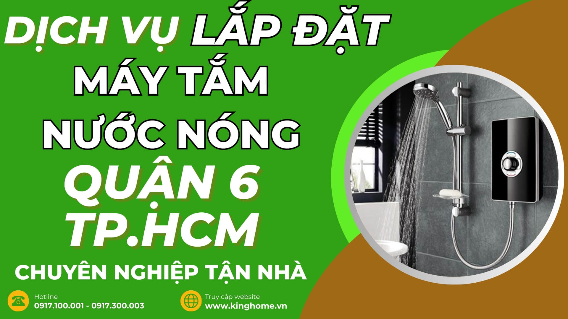 Dịch vụ lắp đặt máy tắm nước nóng ở đâu tại Quận 6 TPHCM chuyên nghiệp tận nhà