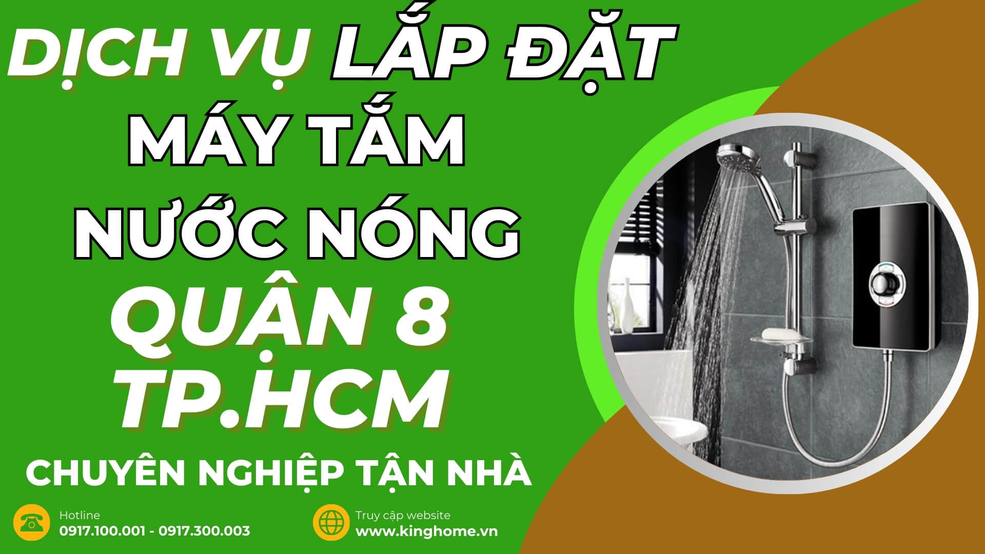 Dịch vụ lắp đặt máy tắm nước nóng ở đâu tại Quận 8 TPHCM chuyên nghiệp tận nhà