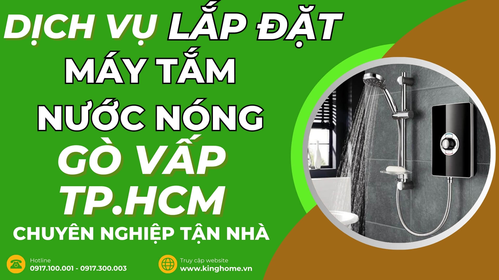 Dịch vụ lắp đặt máy tắm nước nóng ở đâu tại Quận Gò Vấp TPHCM chuyên nghiệp tận nhà