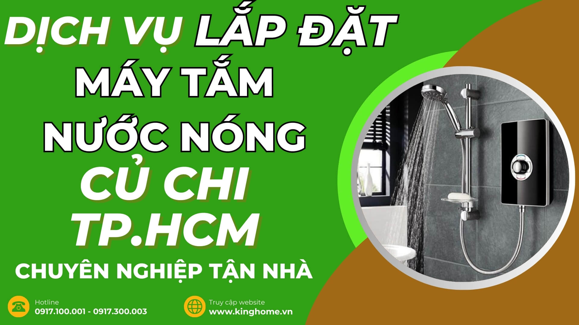 Dịch vụ lắp đặt máy tắm nước nóng ở đâu tại Củ Chi TPHCM chuyên nghiệp tận nhà