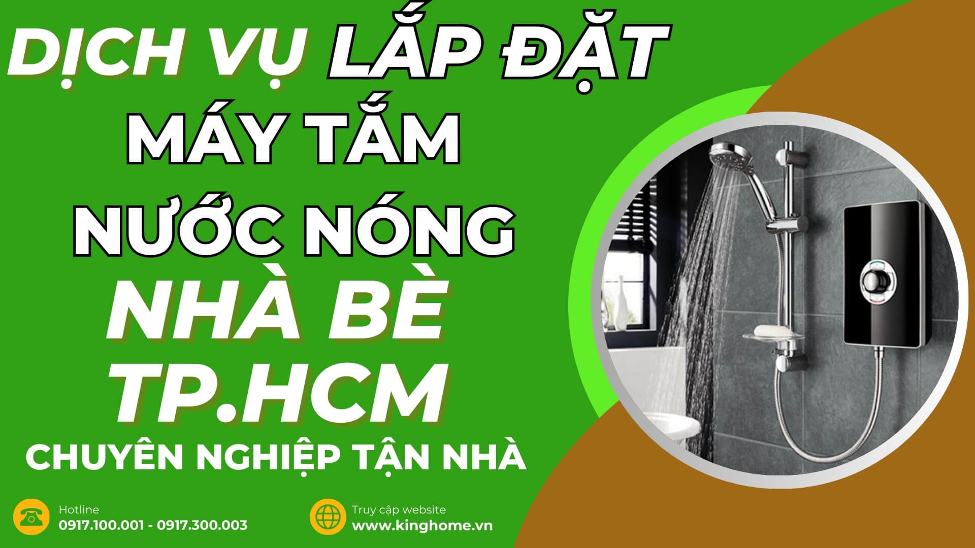 Dịch vụ lắp đặt máy tắm nước nóng ở đâu tại Nhà bè TPHCM chuyên nghiệp tận nhà