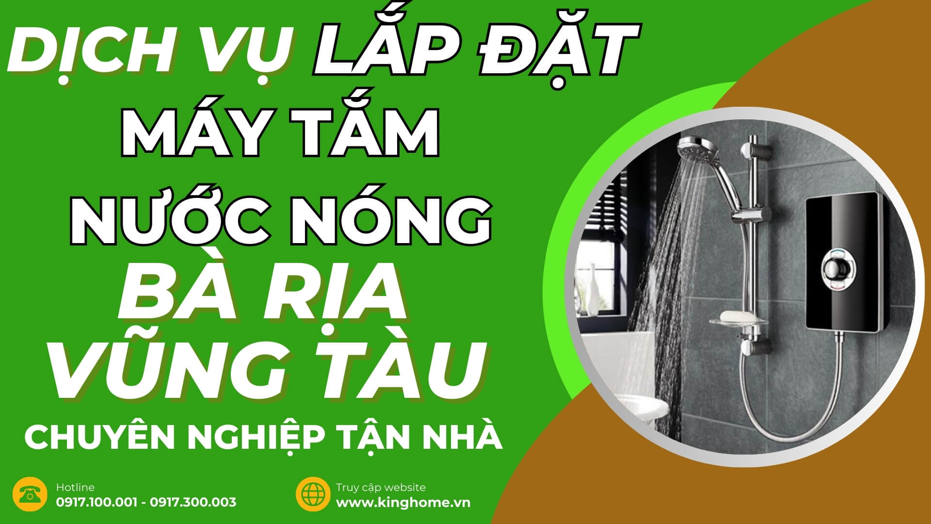 Dịch vụ lắp đặt máy tắm nước nóng ở đâu tại Bà Rịa - Vũng Tàu chuyên nghiệp tận nhà