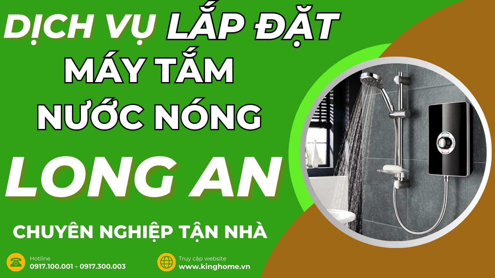 Dịch vụ lắp đặt máy tắm nước nóng ở đâu tại Long An chuyên nghiệp tận nhà