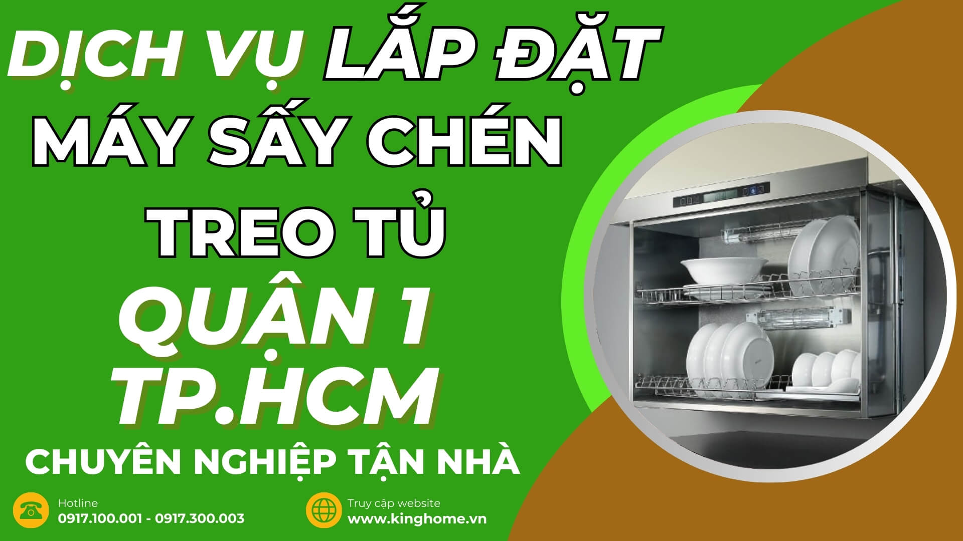 Dịch vụ lắp đặt máy sấy chén treo tủ ở đâu tại Quận 1 TPHCM chuyên nghiệp tận nhà