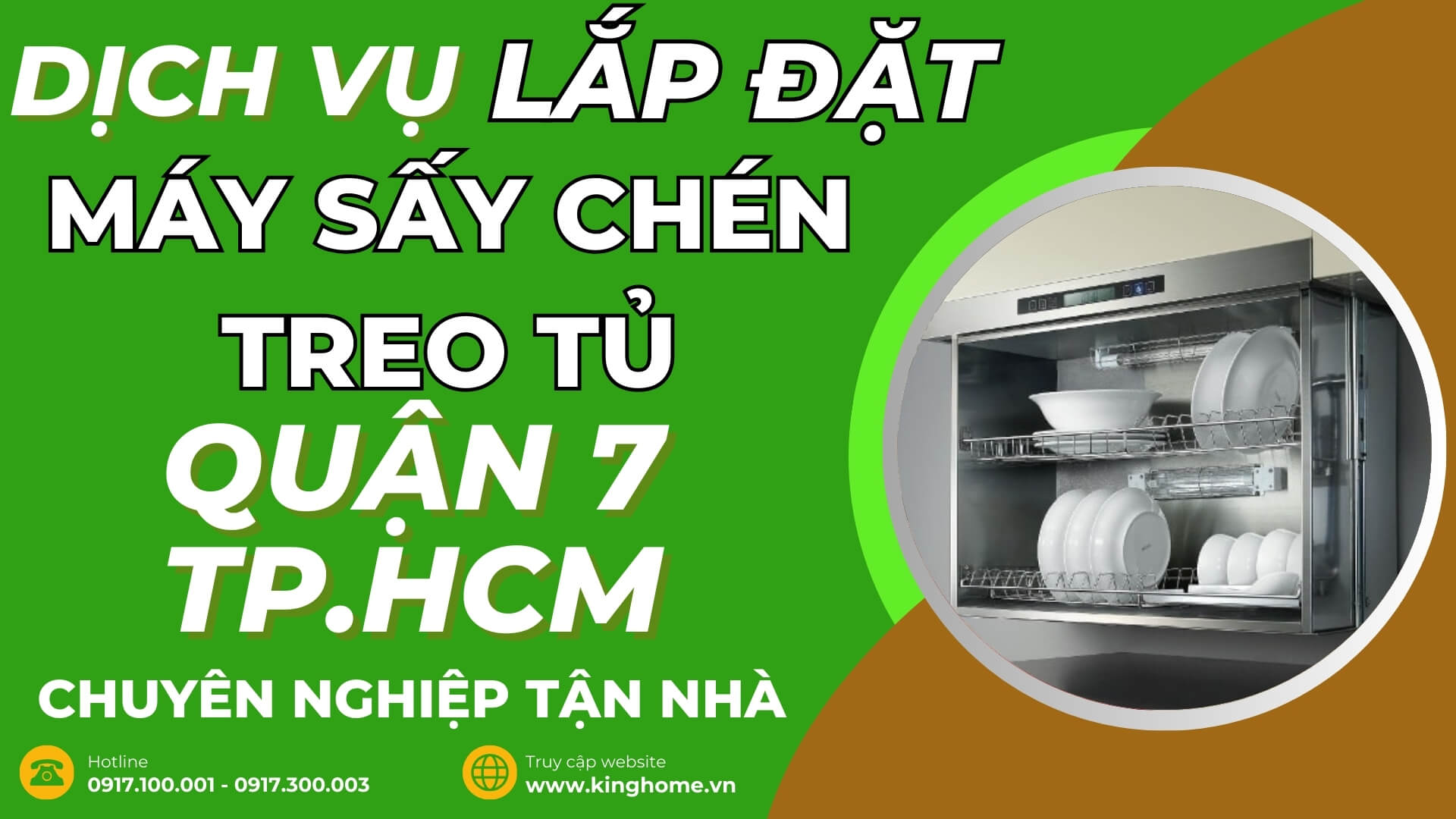 Dịch vụ lắp đặt máy sấy chén treo tủ ở đâu tại Quận 7 TPHCM chuyên nghiệp tận nhà