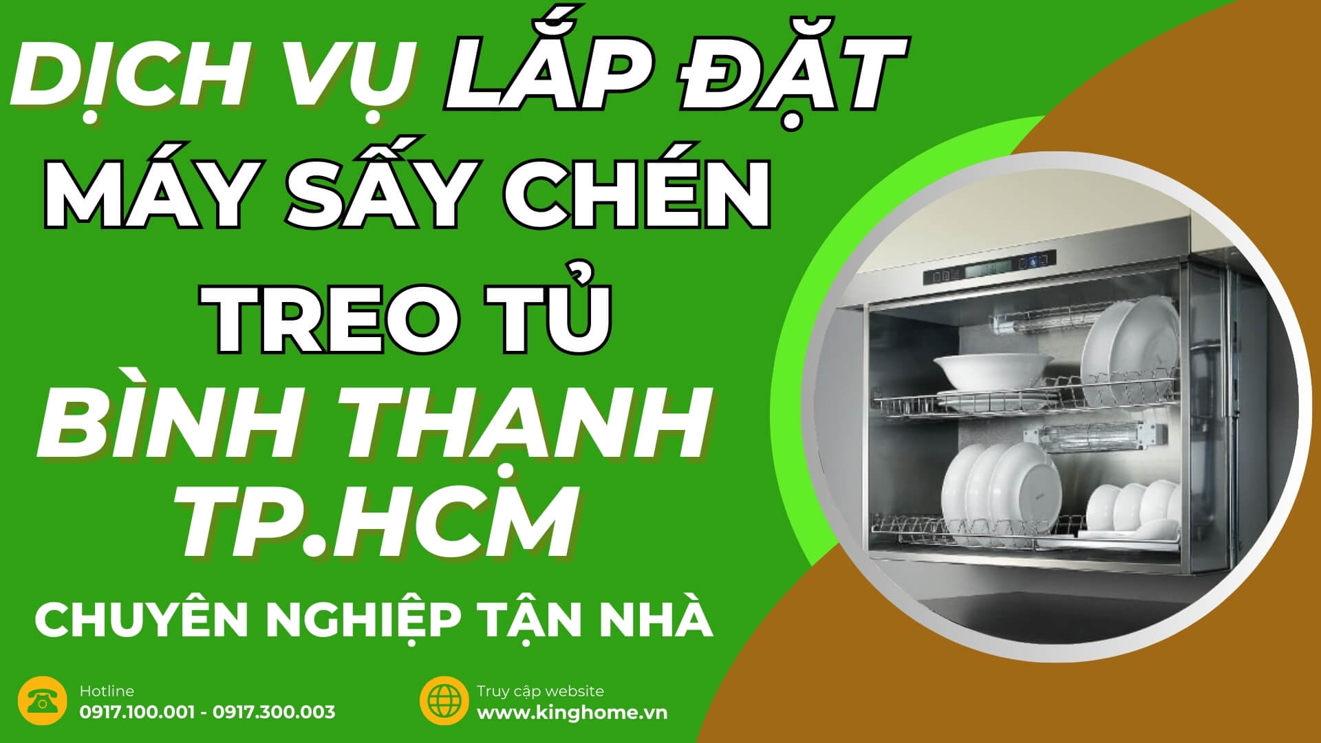 Dịch vụ lắp đặt máy sấy chén treo tủ ở đâu tại Quận Bình Thạnh TPHCM chuyên nghiệp tận nhà