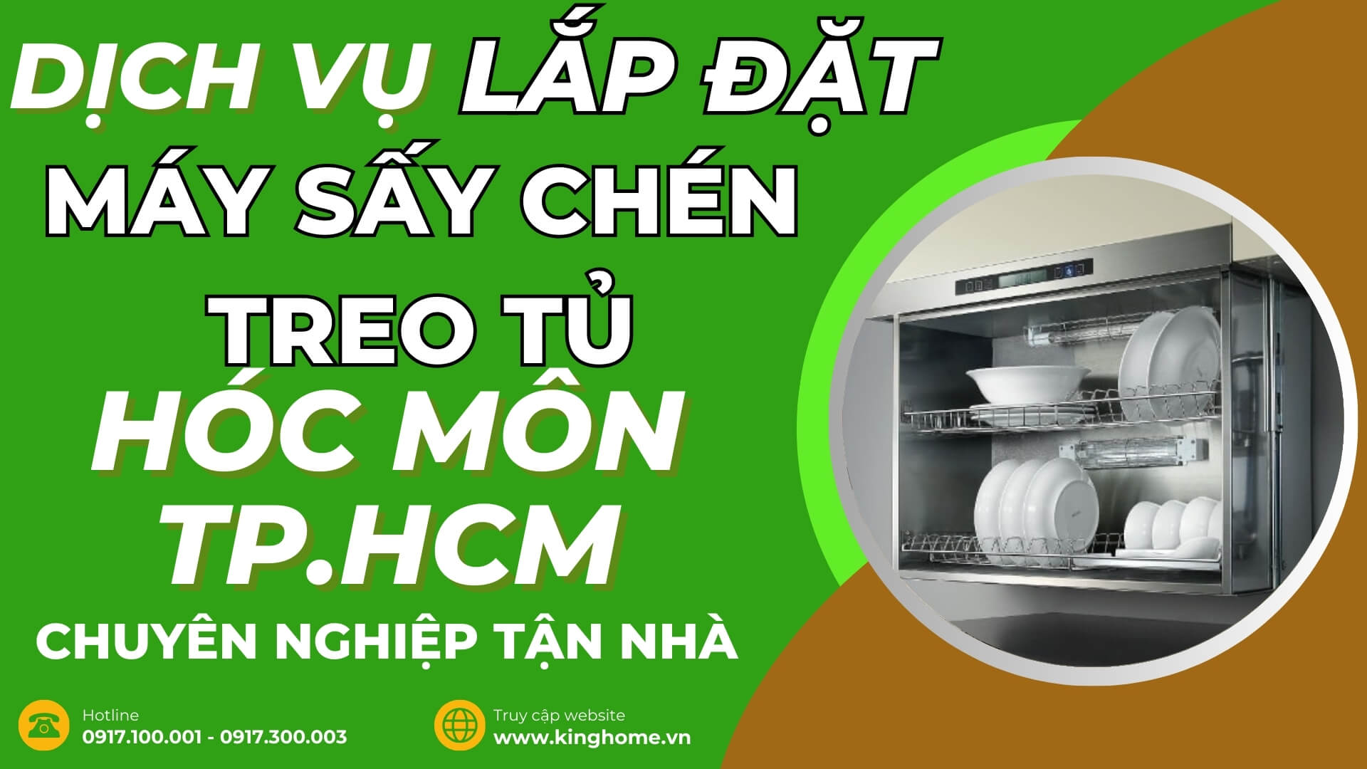 Dịch vụ lắp đặt máy sấy chén treo tủ ở đâu tại Hóc Môn TPHCM chuyên nghiệp tận nhà