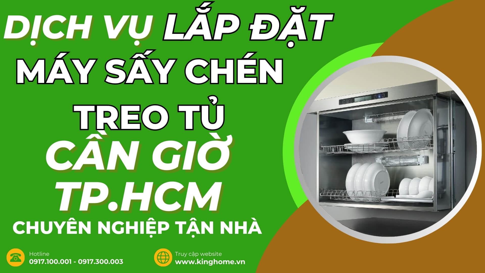 Dịch vụ lắp đặt máy sấy chén treo tủ ở đâu tại Cần Giờ TPHCM chuyên nghiệp tận nhà