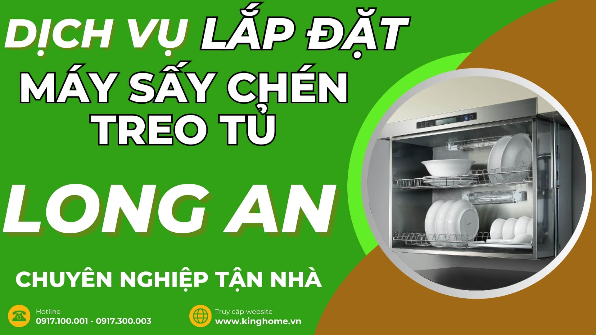 Dịch vụ lắp đặt máy sấy chén treo tủ ở đâu tại Long An chuyên nghiệp tận nhà