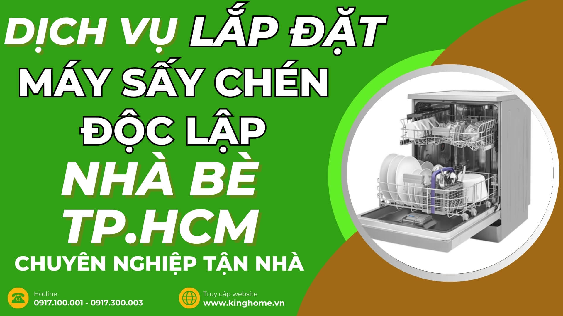 Dịch vụ lắp đặt máy sấy chén độc lập ở đâu tại Nhà bè TPHCM chuyên nghiệp tận nhà