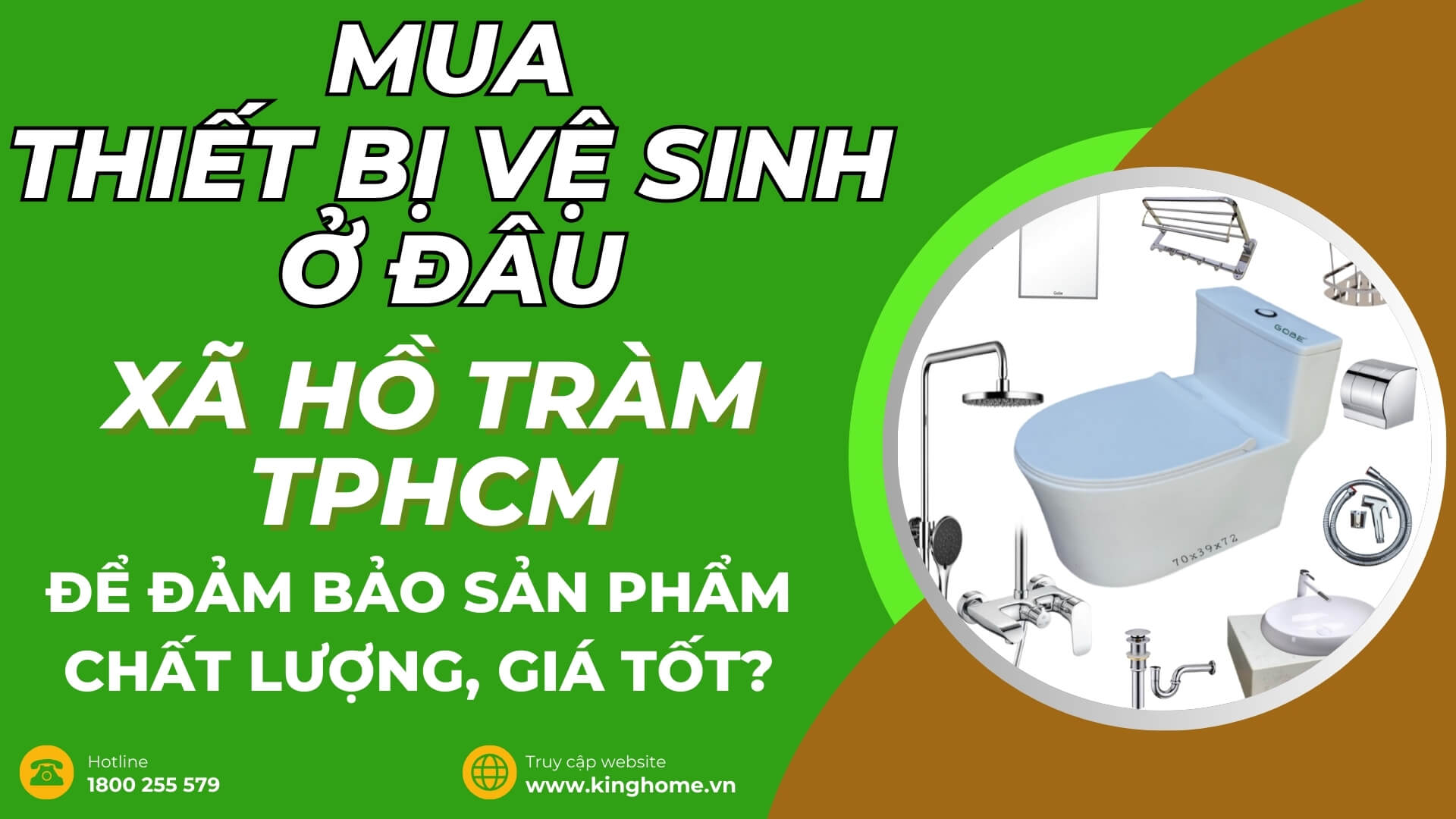 Mua thiết bị vệ sinh ở đâu tại Xã Hồ Tràm TPHCM để đảm bảo sản phẩm chất lượng, giá tốt?
