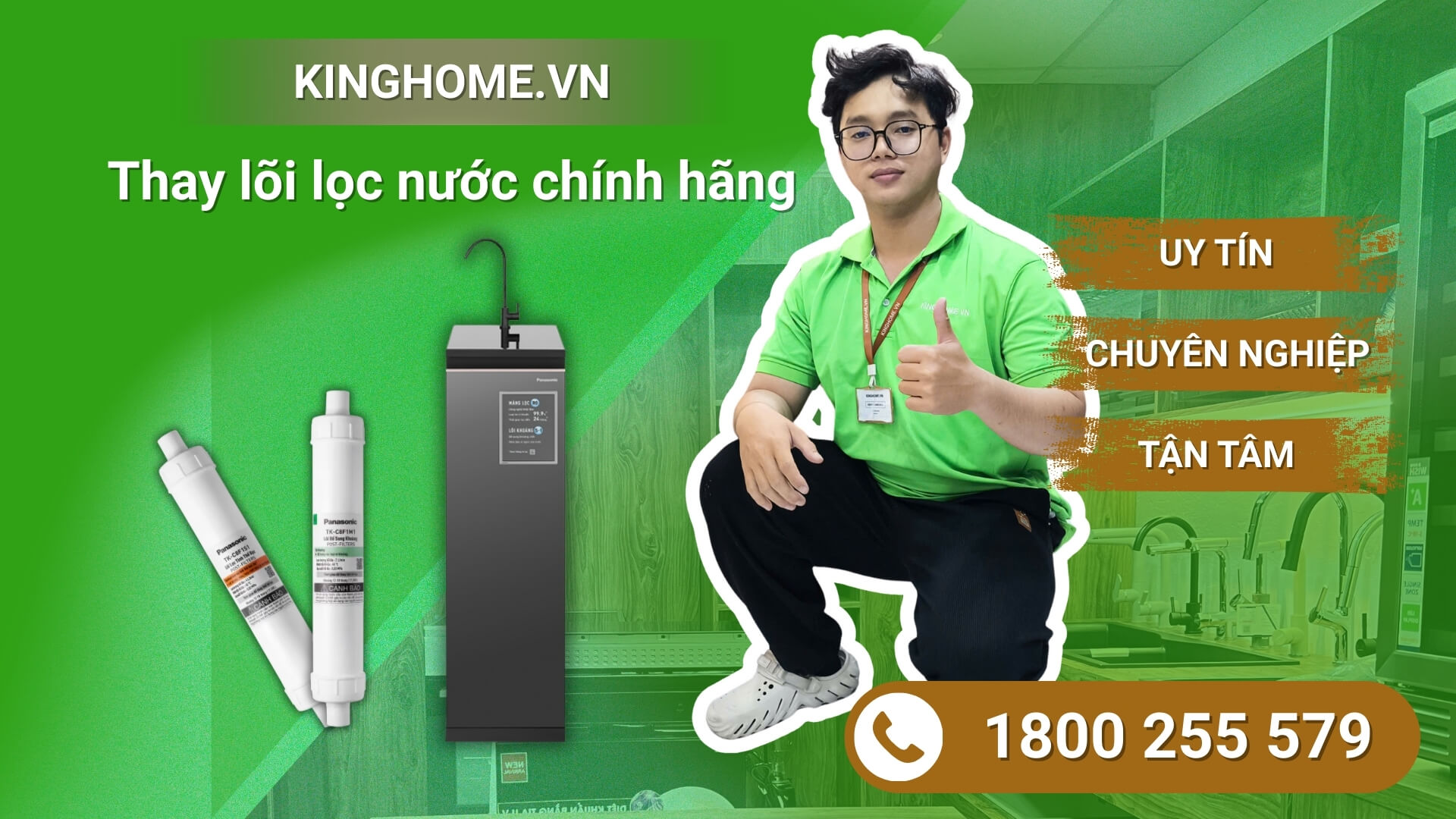 Dịch vụ thay lõi lọc nước Panasonic