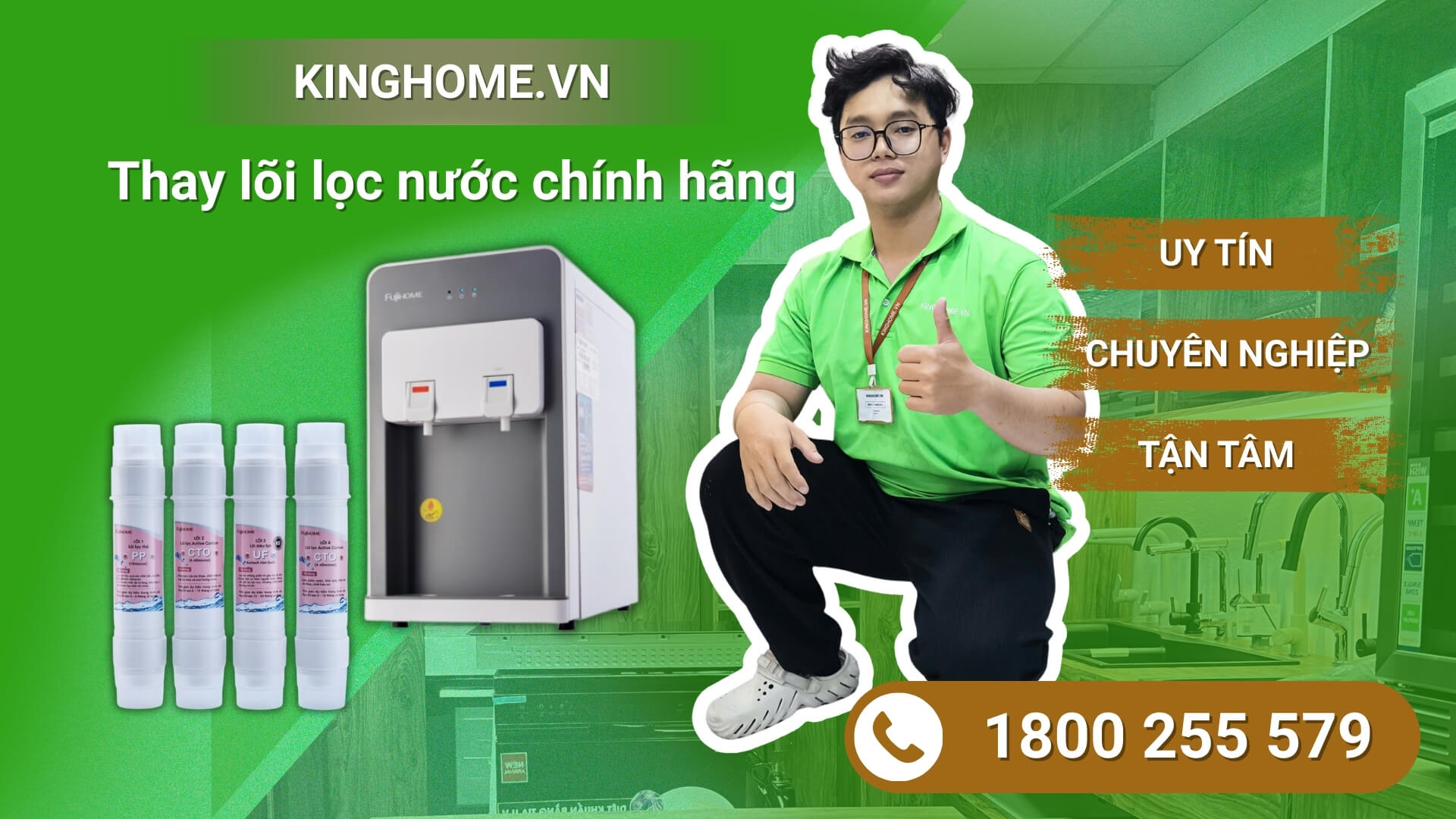 Dịch vụ thay lõi lọc nước Fujihome