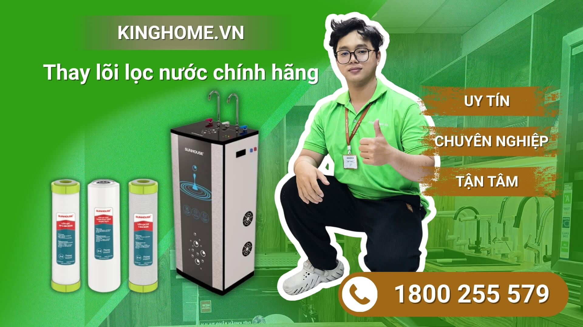 Dịch vụ thay lõi lọc nước Sunhouse