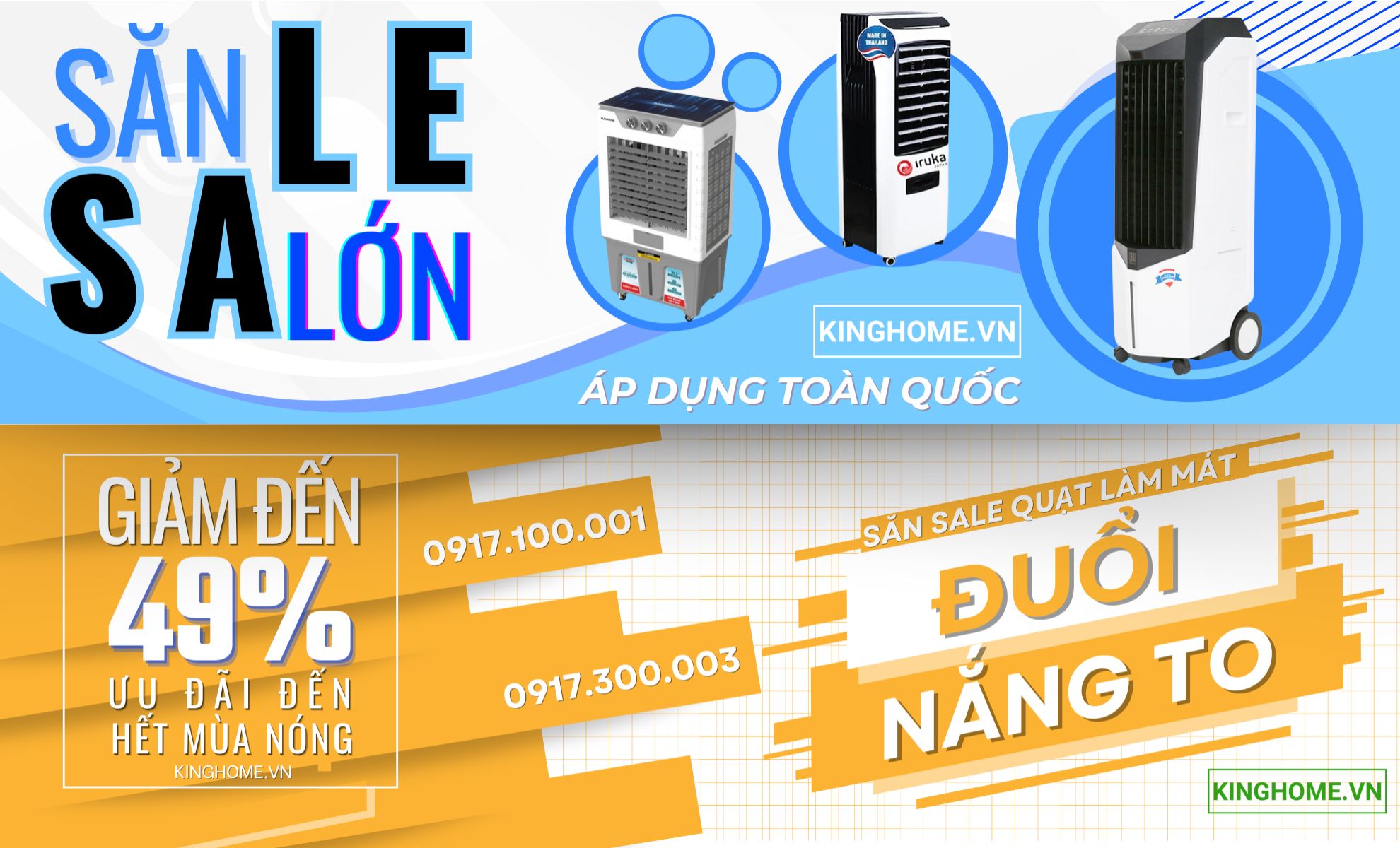 SĂN SALE LỚN - ĐUỔI NẮNG TO tại KingHome.vn
